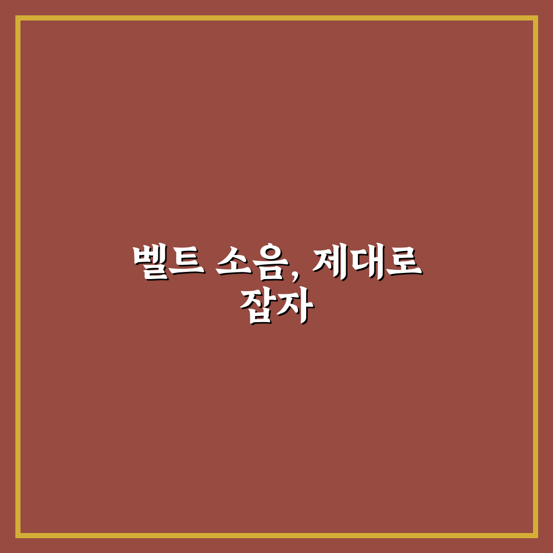 벨트 소음 방지제 효과 실제로 있는지 5가지 체크포인트 총정리