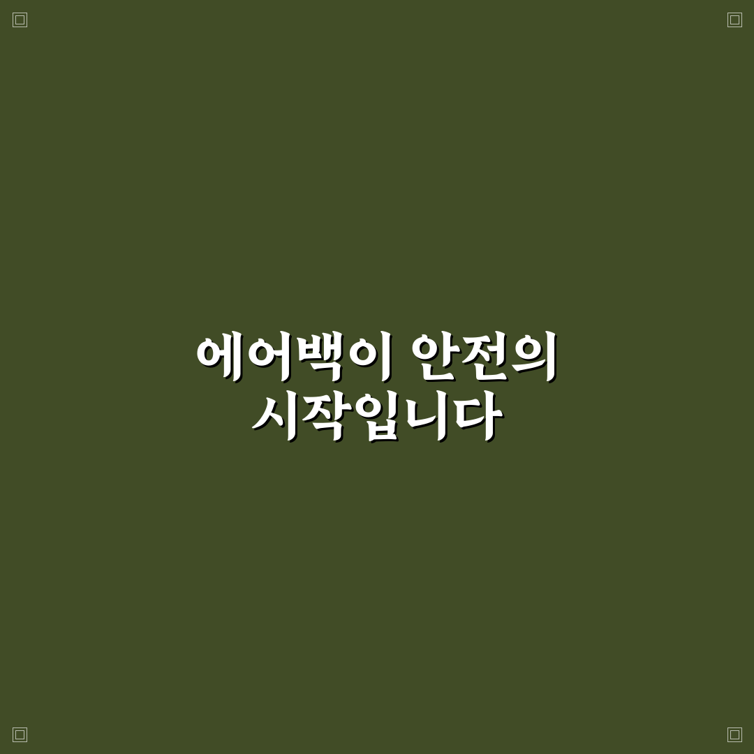 에어백 개수와 위치 확인으로 안전한 차 고르는 5가지 체크포인트 총정리