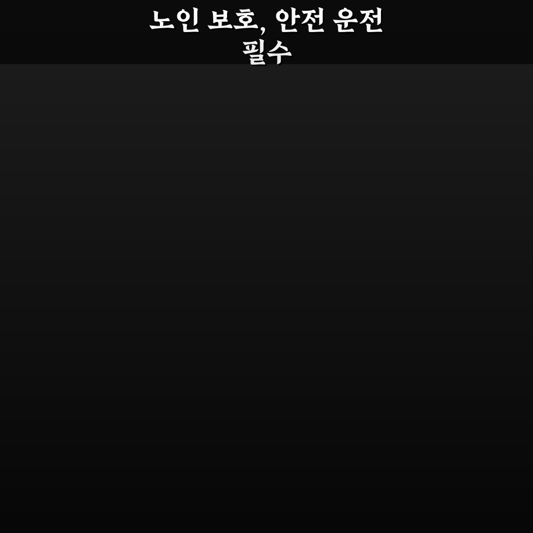 노인 보호 구역 주의사항과 서행해야 하는 이유 5가지 핵심가이드