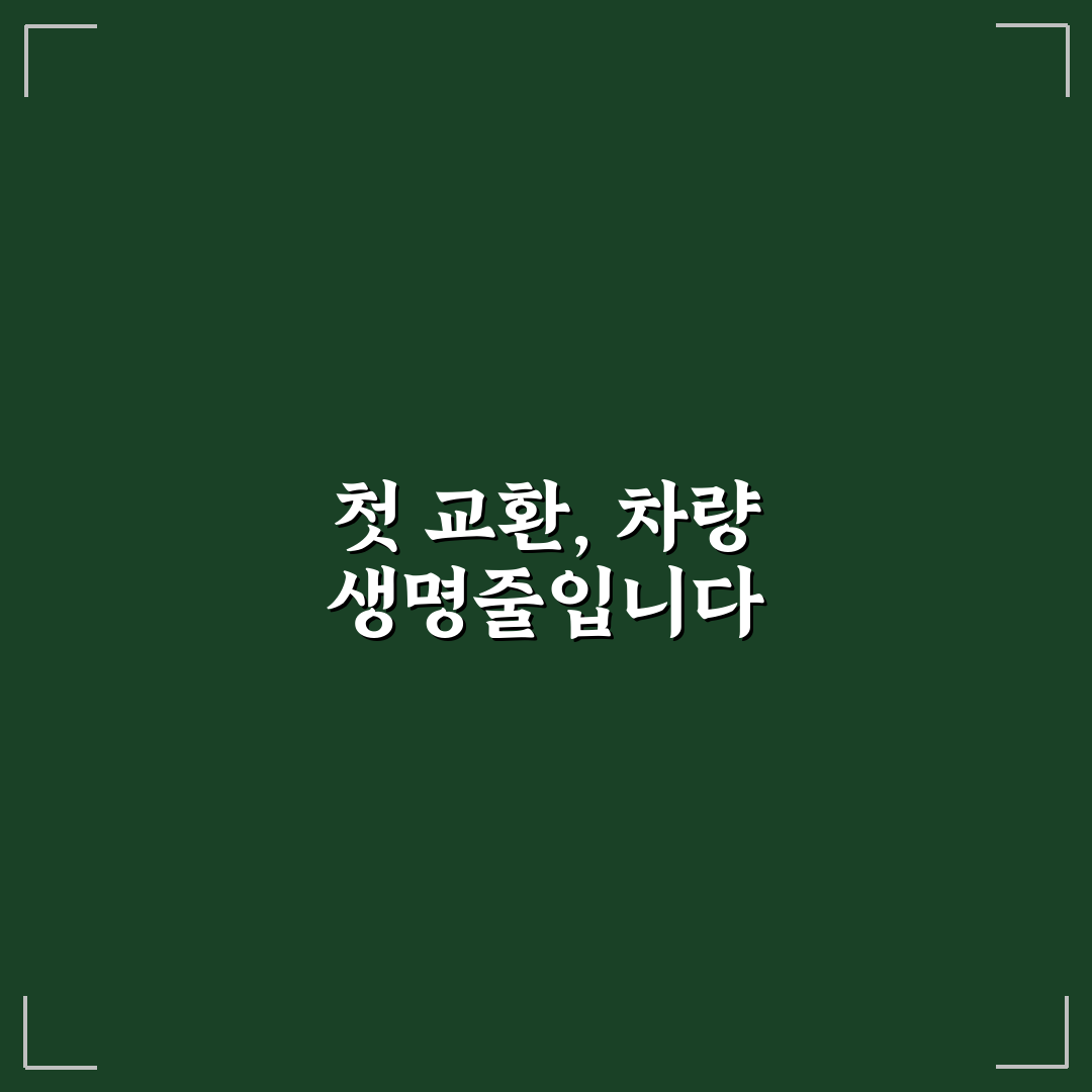 첫 엔진오일 교환의 중요성과 시기 놓쳤을 때 문제 5가지 핵심가이드