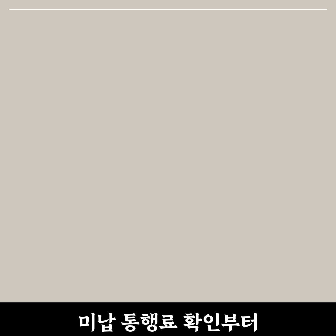 고속도로 하이패스 미납 독촉장 받았을 때 대처 순서 5가지 핵심가이드