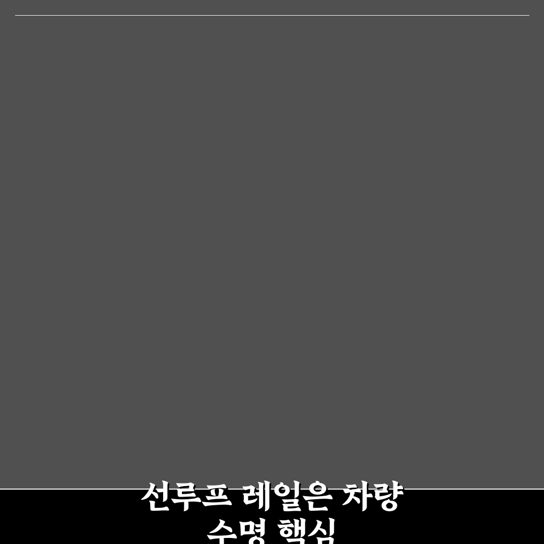 선루프 레일 청소와 구리스 작업 주기 5가지 체크포인트 총정리