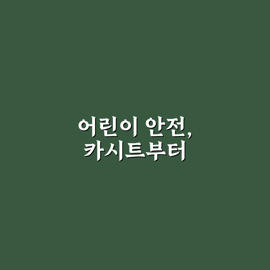 카시트 올바른 장착 방향과 연령별 설치 기준 5가지 핵심가이드