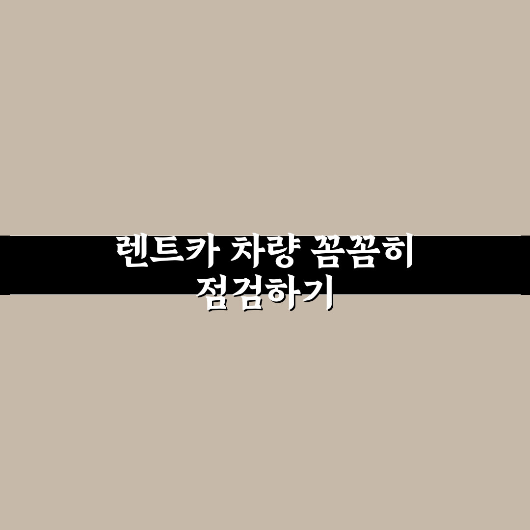 용도 이력 있는 렌트카 매물 사도 되는지 판단 기준 5가지 핵심가이드