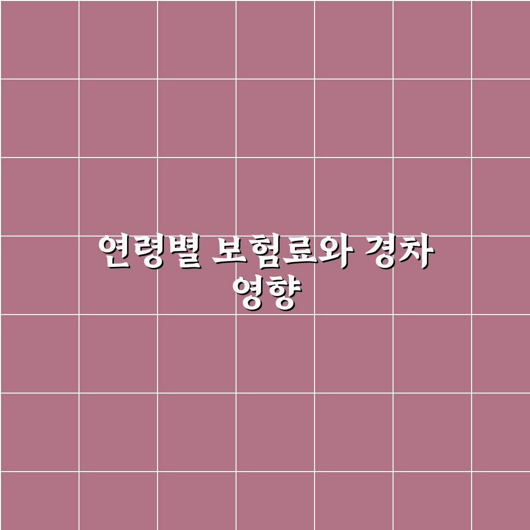 경차 보험료 수준 어느 정도인지 연령별 비교와 5가지 핵심 체크포인트