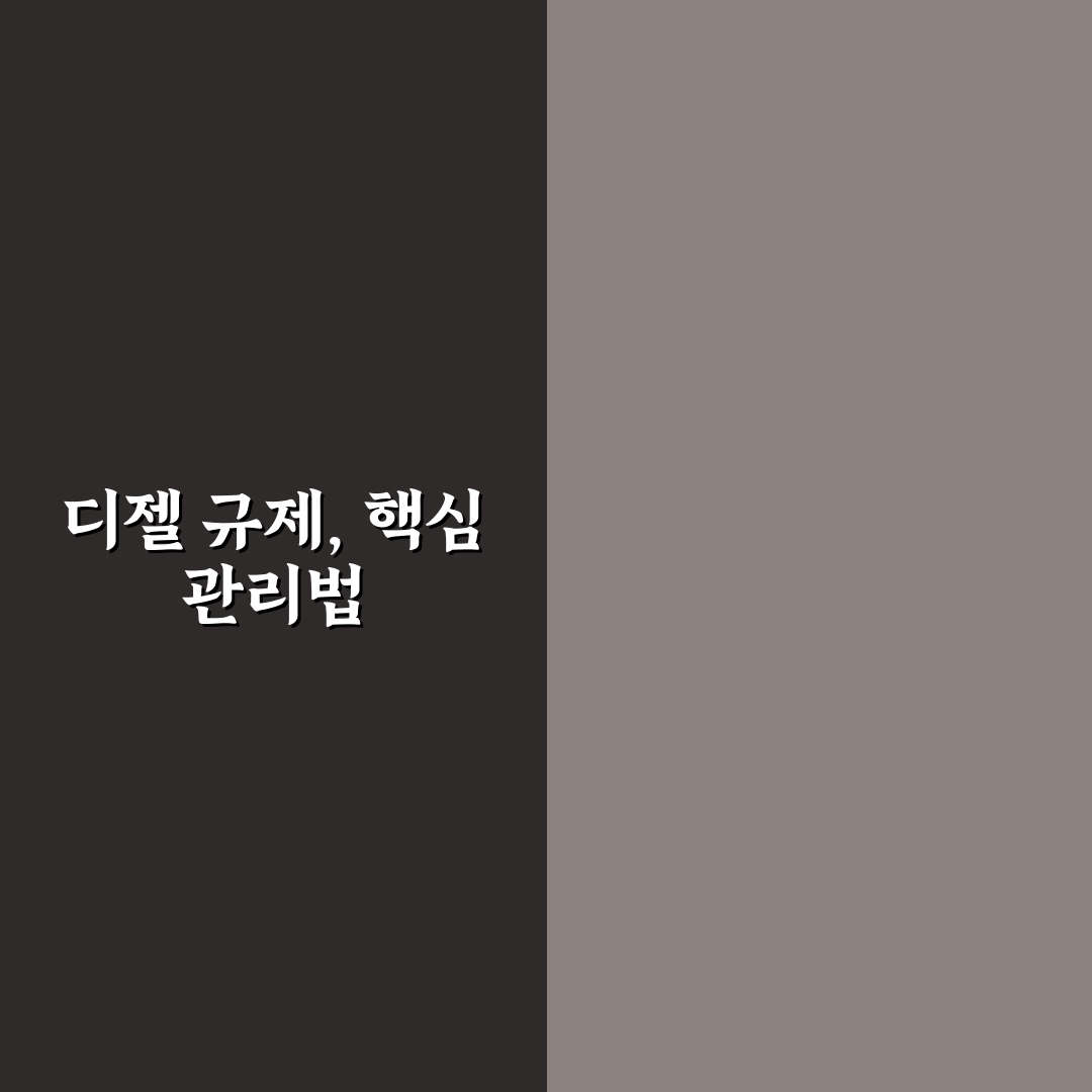디젤 DPF 관리와 요소수 보충 주기 핵심가이드 5포인트 비교와 판단
