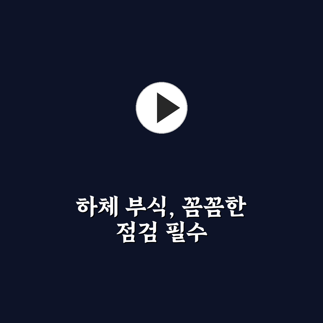 하체 부식 심한 지역 매물 왜 피해야 하는지 5가지 핵심가이드