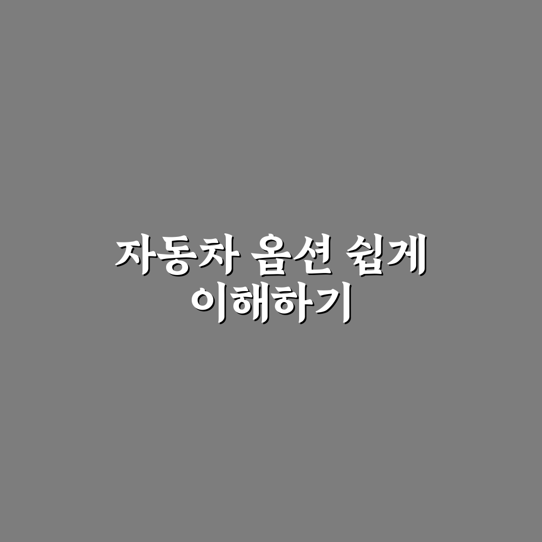 자동차 카탈로그 읽는 법만 알아도 옵션 선택 5가지 체크포인트 총정리