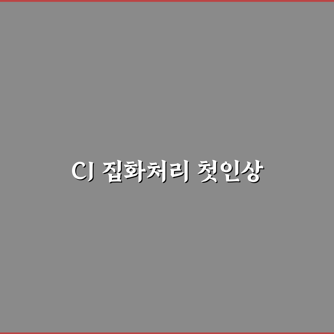 cj 집화처리 이용 후기, 처리 과정 직접 경험해보니