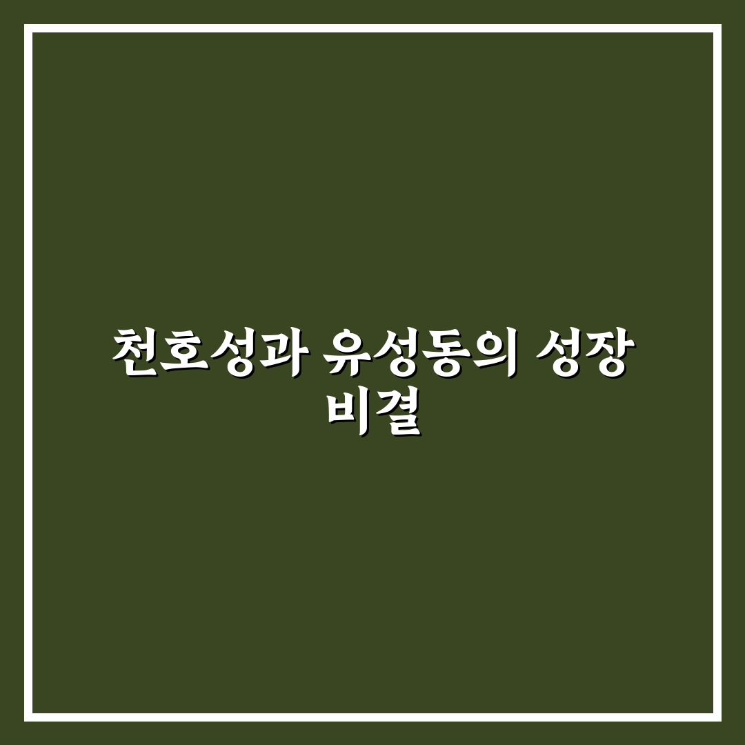 천호성 유성동 입지 분석과 생활환경 비교 총정리