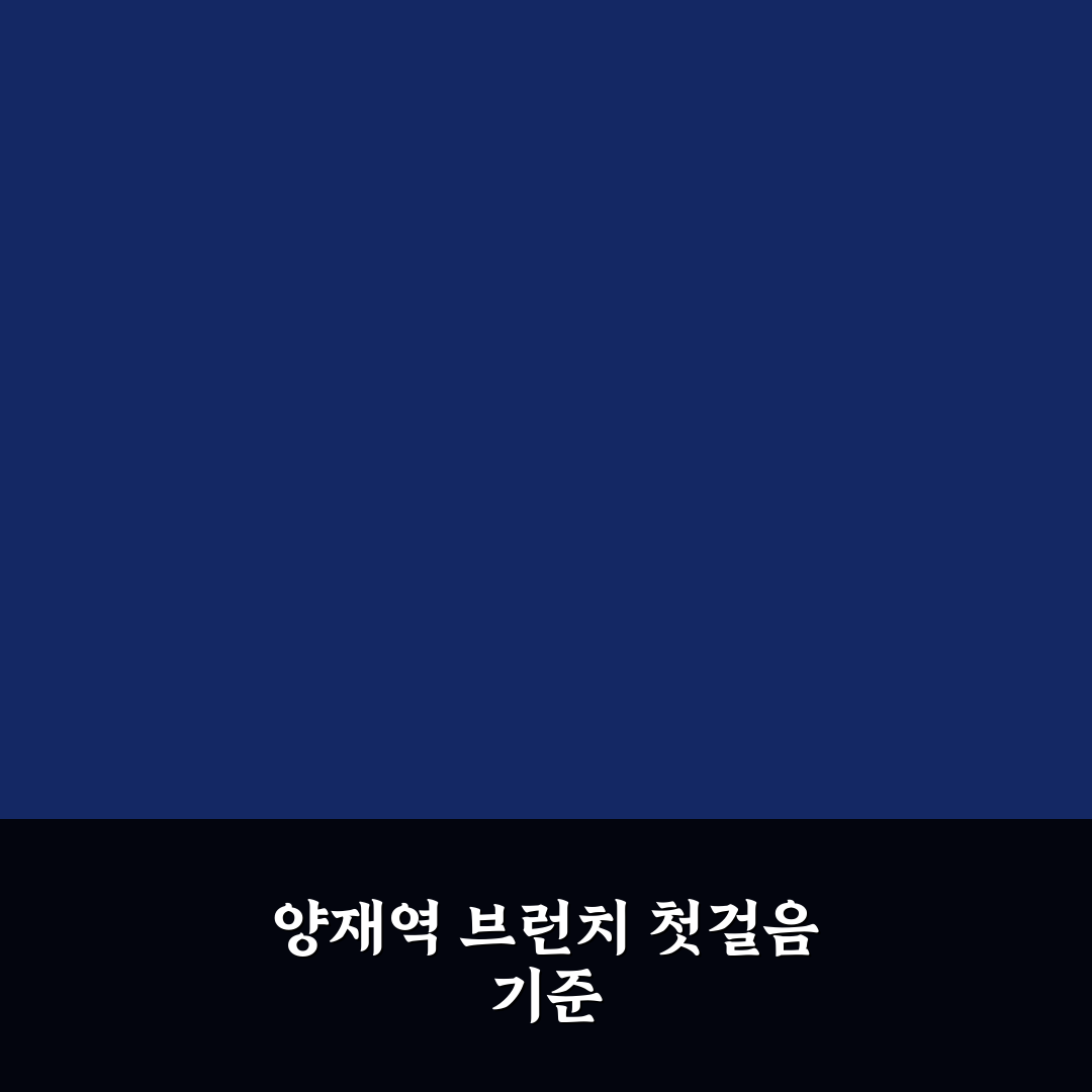 양재역 브런치 가이드와 맛집 비교 5가지 기준 분석