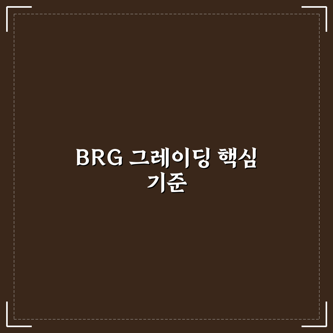 brg 그레이딩 기간 분석과 체크포인트 총정리
