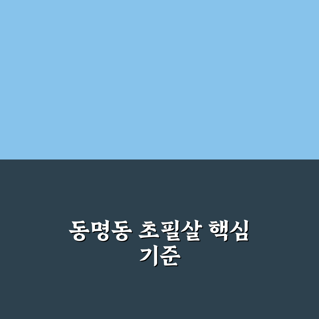 동명동 초필살 메뉴별 비교와 맛 평가 기준 총정리