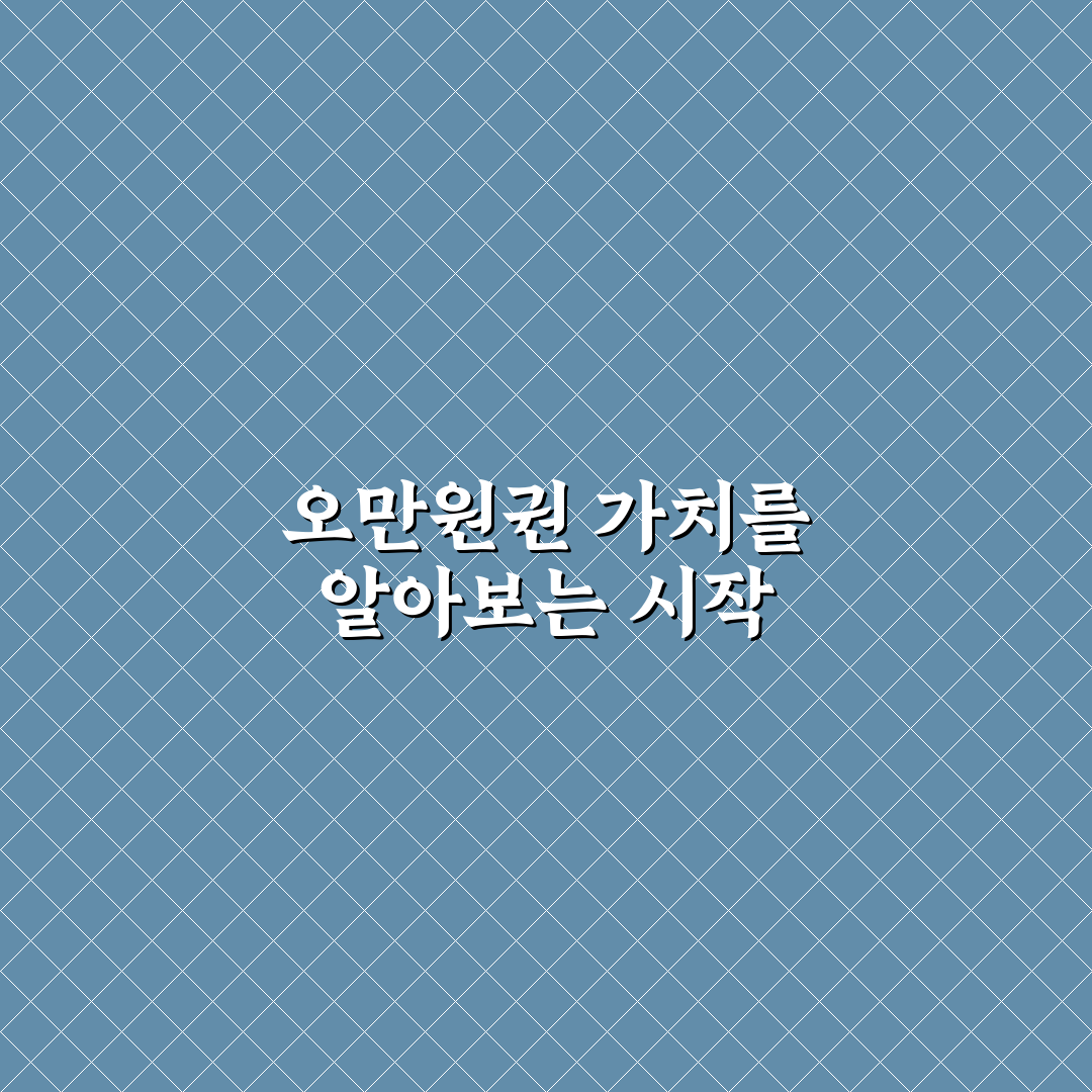 오만원권 한묶음 가치와 활용 기준 5가지 비교 분석