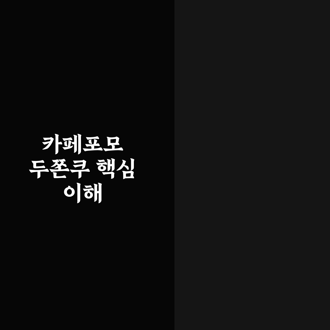 카페포모 두쫀쿠 비교와 5가지 체크포인트 총정리