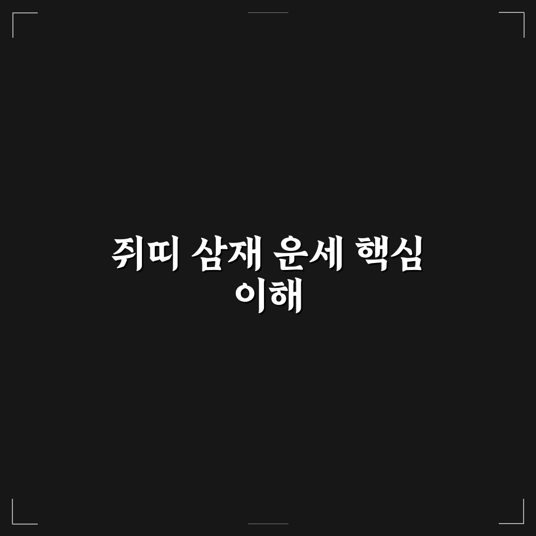 쥐띠 삼재년도별 특징과 대비 체크포인트 총정리