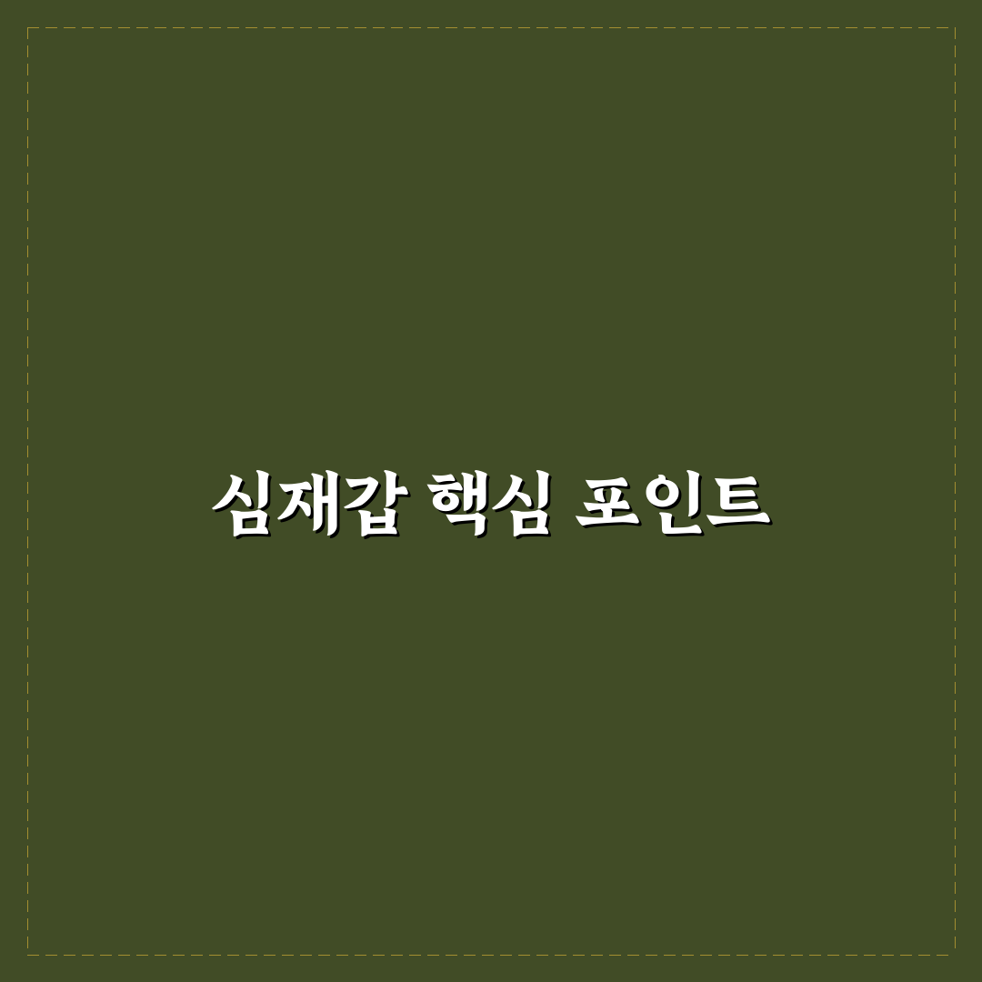 심재갑 분석과 주요 경력 5가지 기준 총정리