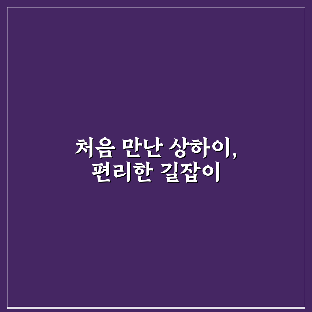 상하이 여행 지도 직접 가보니 길 찾기 수월했어요