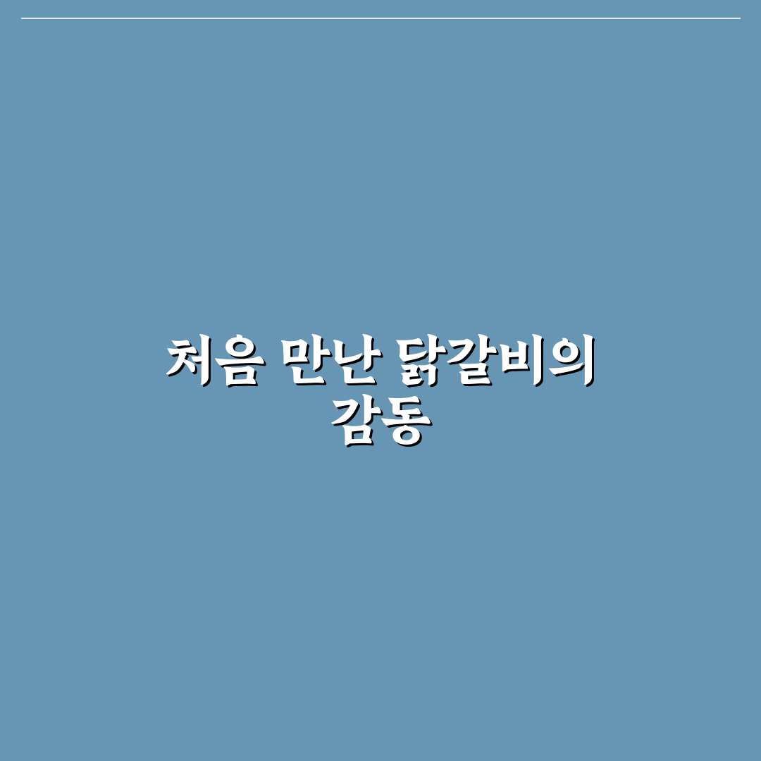 무실동 춘천닭갈비 방문 후기, 맛과 분위기 솔직하게